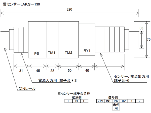 簡単雨雪センサ接続ユニット