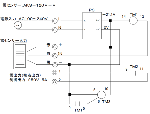 接続ユニット回路図